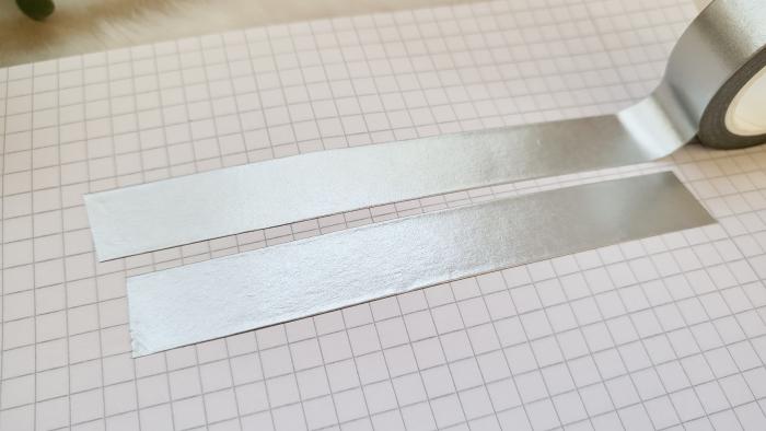 Washi Tape Silber